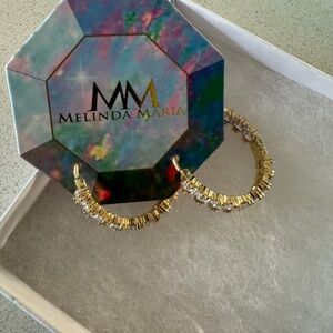 Melinda Maria gold hoop earrings
